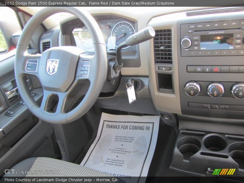 Flame Red / Dark Slate Gray/Medium Graystone 2012 Dodge Ram 1500 Express Regular Cab