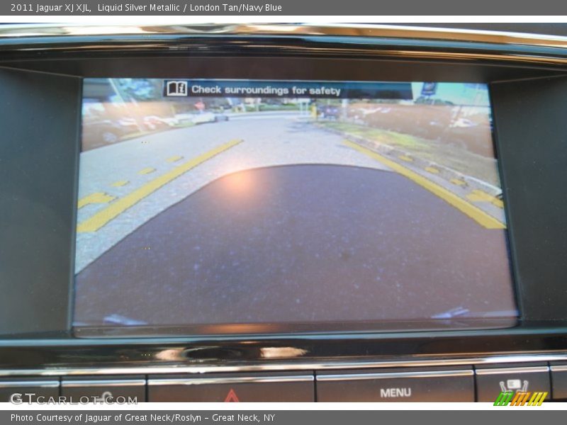 Liquid Silver Metallic / London Tan/Navy Blue 2011 Jaguar XJ XJL