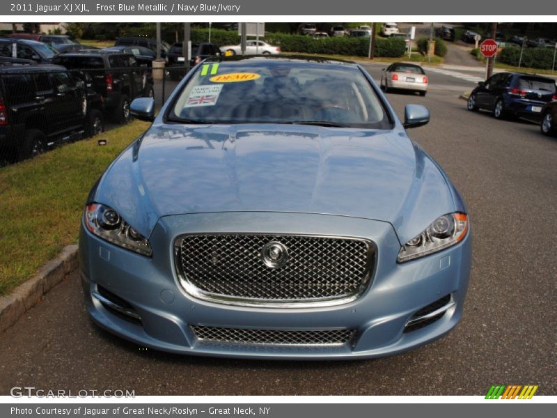 Frost Blue Metallic / Navy Blue/Ivory 2011 Jaguar XJ XJL