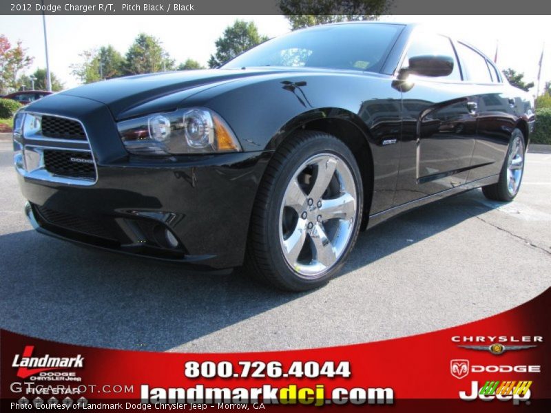 Pitch Black / Black 2012 Dodge Charger R/T
