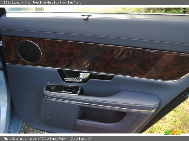 Frost Blue Metallic / Navy Blue/Ivory 2011 Jaguar XJ XJL