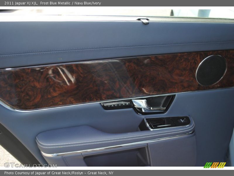 Frost Blue Metallic / Navy Blue/Ivory 2011 Jaguar XJ XJL