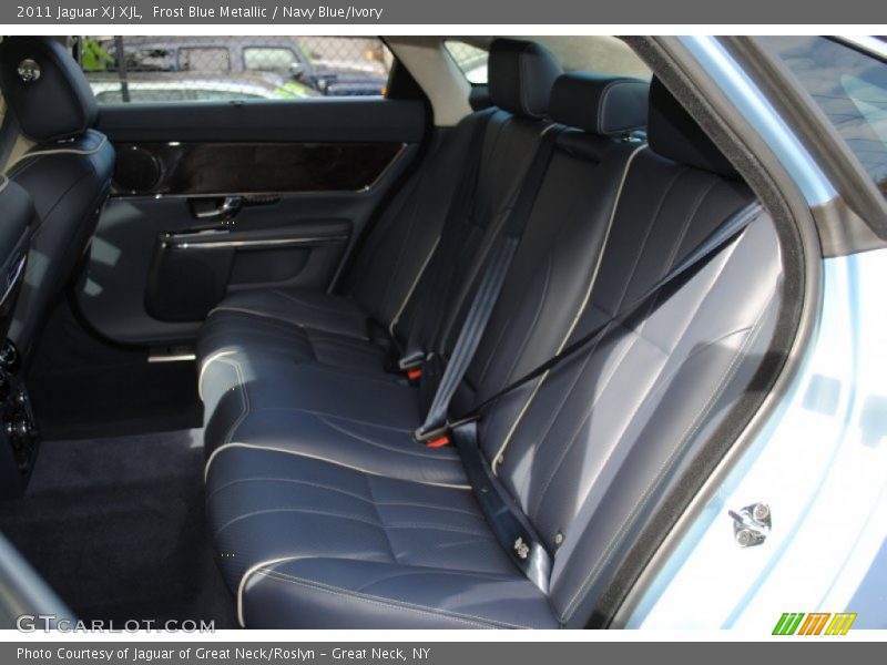 Frost Blue Metallic / Navy Blue/Ivory 2011 Jaguar XJ XJL