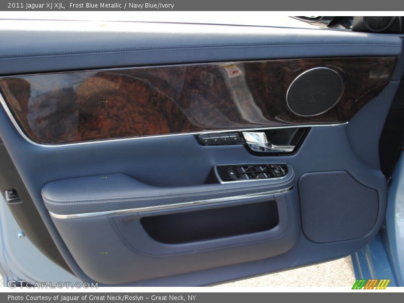 Frost Blue Metallic / Navy Blue/Ivory 2011 Jaguar XJ XJL