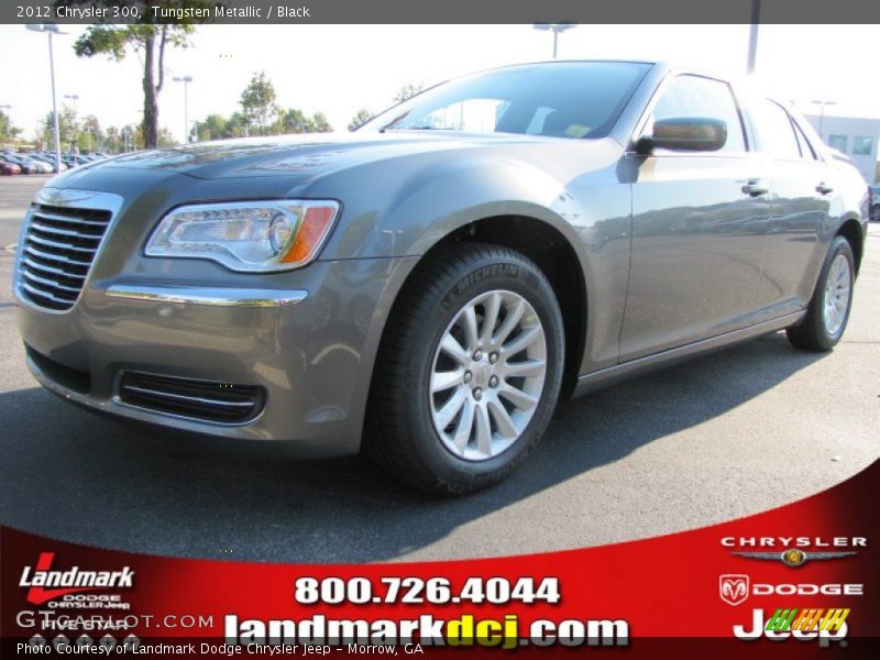 Tungsten Metallic / Black 2012 Chrysler 300