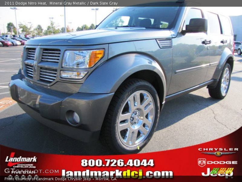 Mineral Gray Metallic / Dark Slate Gray 2011 Dodge Nitro Heat