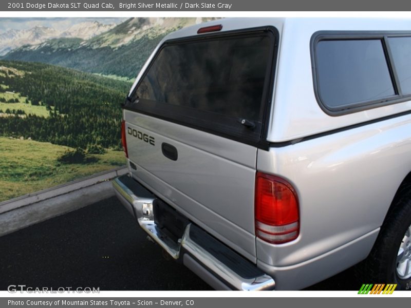 Bright Silver Metallic / Dark Slate Gray 2001 Dodge Dakota SLT Quad Cab