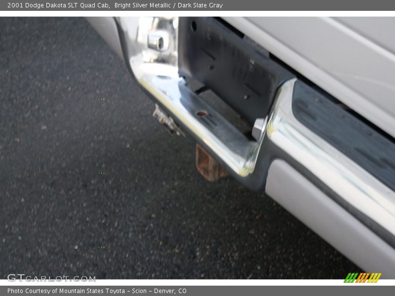 Bright Silver Metallic / Dark Slate Gray 2001 Dodge Dakota SLT Quad Cab