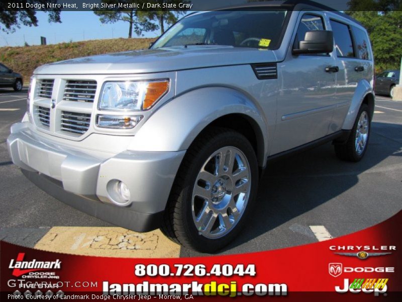 Bright Silver Metallic / Dark Slate Gray 2011 Dodge Nitro Heat