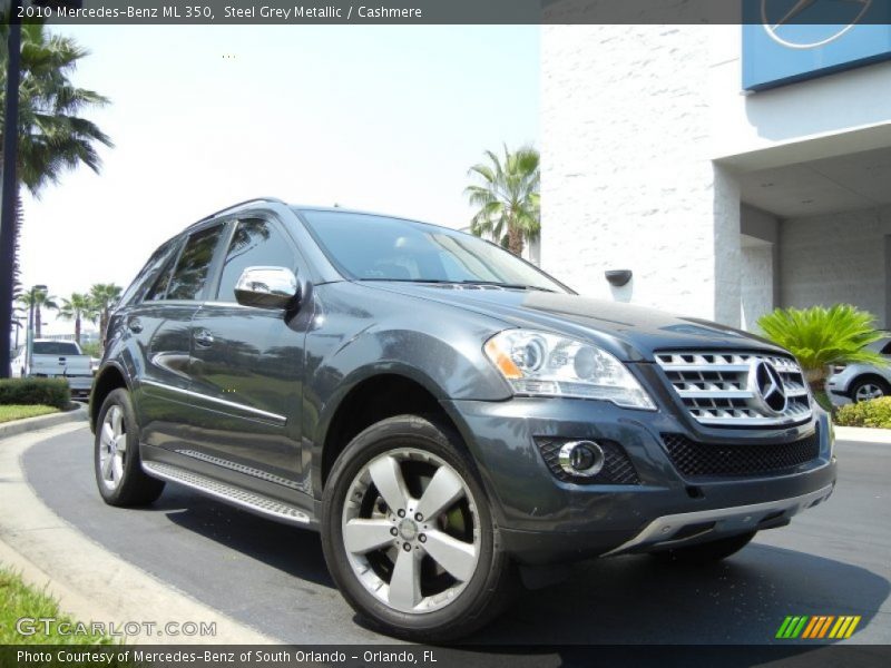 Steel Grey Metallic / Cashmere 2010 Mercedes-Benz ML 350