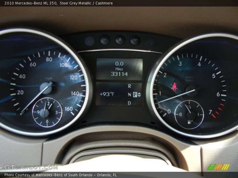 Steel Grey Metallic / Cashmere 2010 Mercedes-Benz ML 350