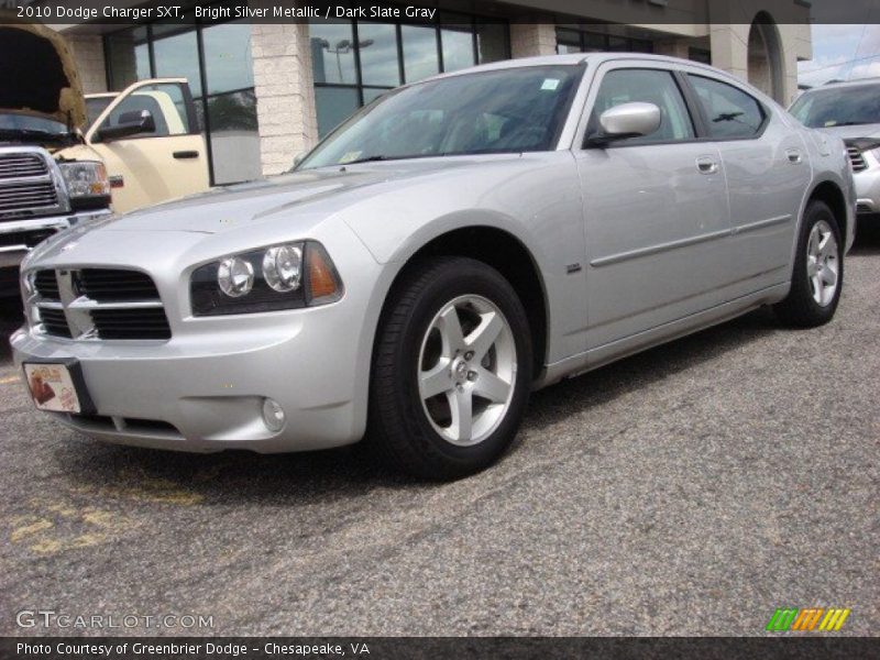 Bright Silver Metallic / Dark Slate Gray 2010 Dodge Charger SXT