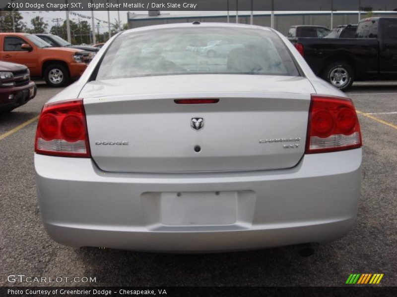 Bright Silver Metallic / Dark Slate Gray 2010 Dodge Charger SXT
