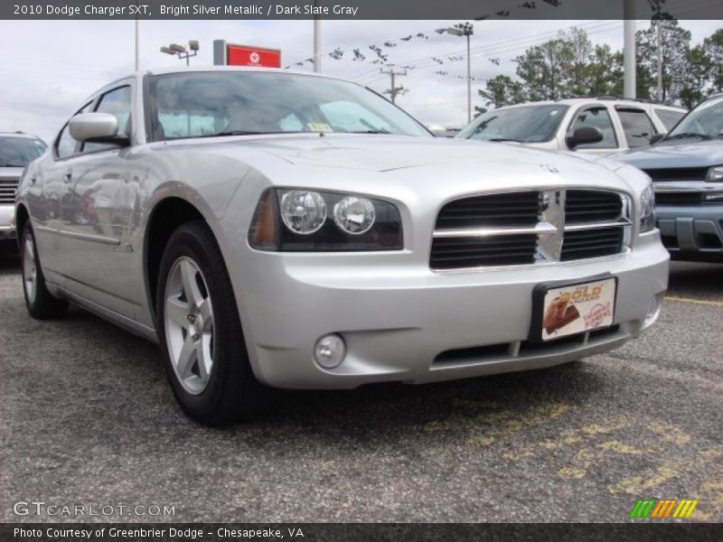 Bright Silver Metallic / Dark Slate Gray 2010 Dodge Charger SXT