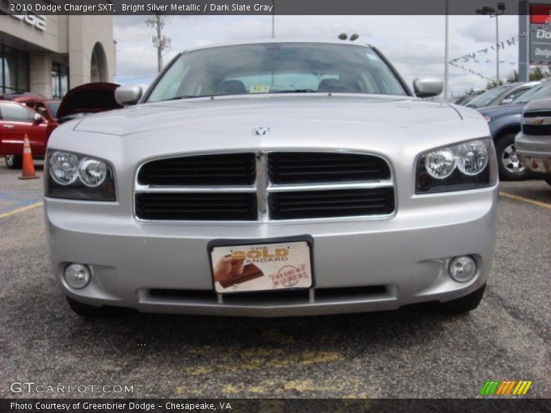 Bright Silver Metallic / Dark Slate Gray 2010 Dodge Charger SXT