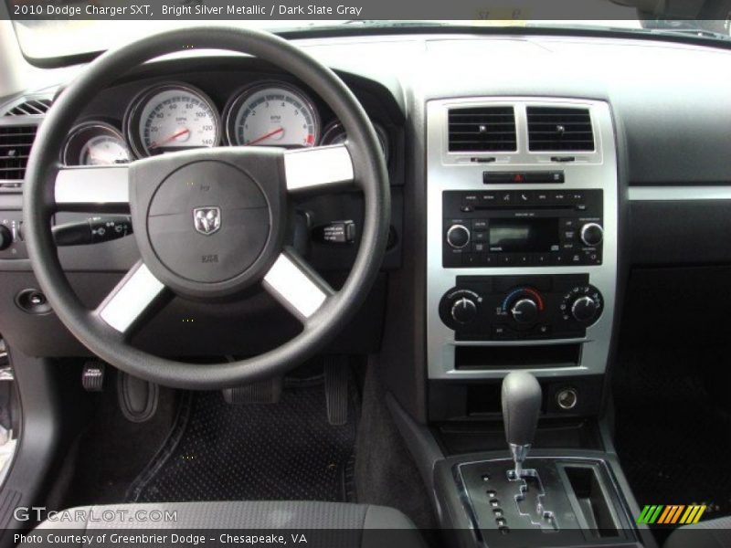 Bright Silver Metallic / Dark Slate Gray 2010 Dodge Charger SXT