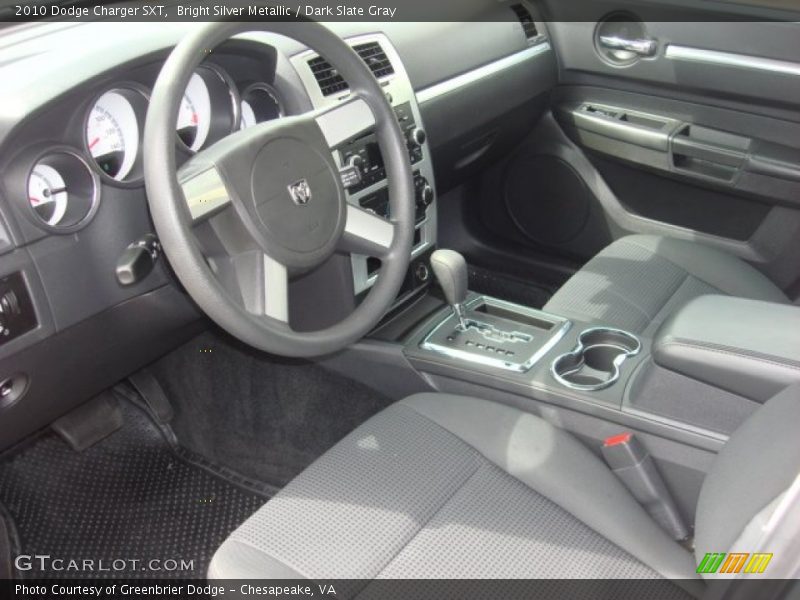 Bright Silver Metallic / Dark Slate Gray 2010 Dodge Charger SXT