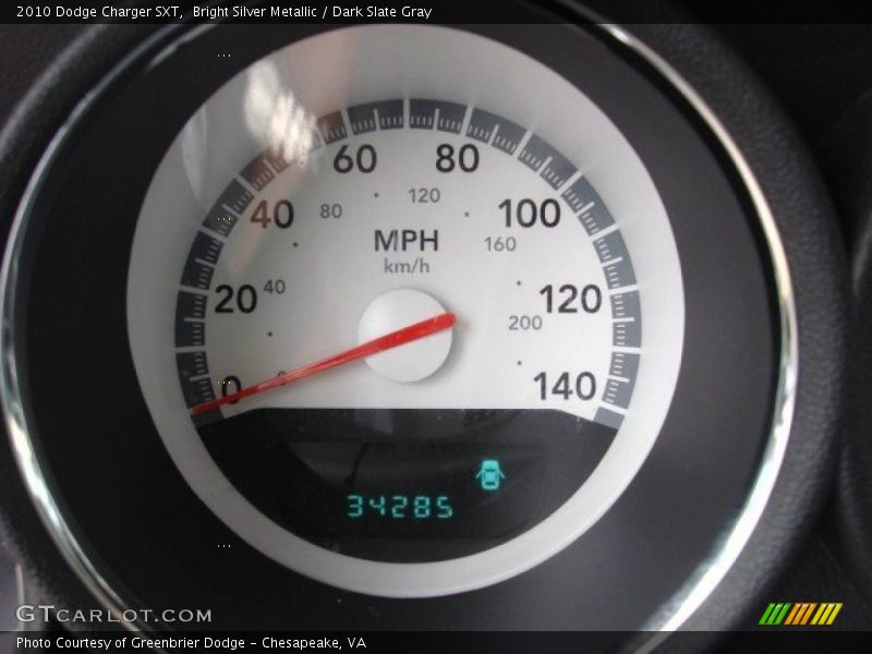 Bright Silver Metallic / Dark Slate Gray 2010 Dodge Charger SXT