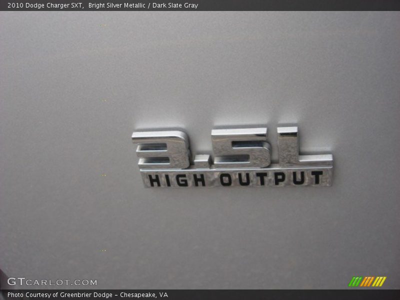 Bright Silver Metallic / Dark Slate Gray 2010 Dodge Charger SXT