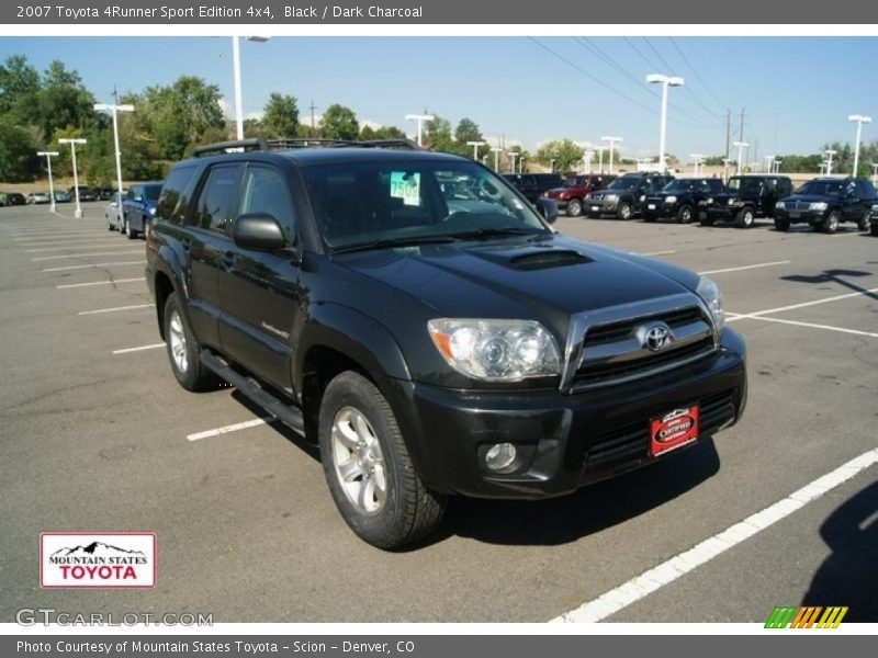 Black / Dark Charcoal 2007 Toyota 4Runner Sport Edition 4x4