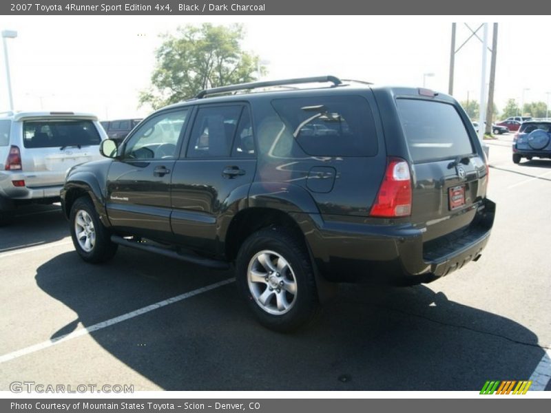 Black / Dark Charcoal 2007 Toyota 4Runner Sport Edition 4x4