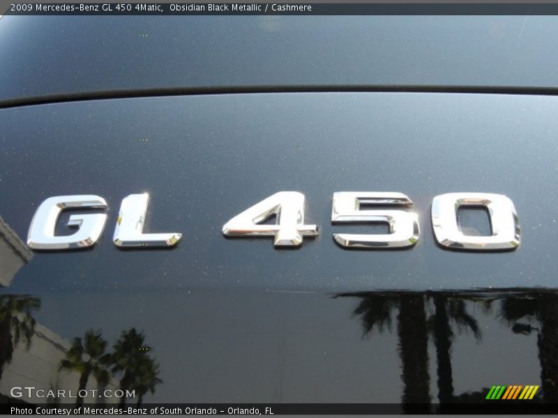 Obsidian Black Metallic / Cashmere 2009 Mercedes-Benz GL 450 4Matic