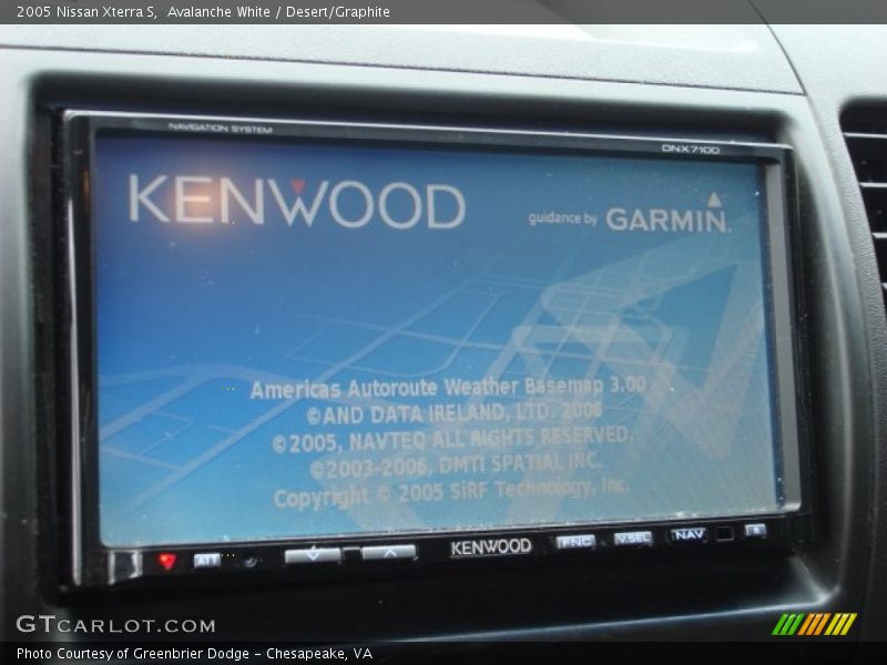 Avalanche White / Desert/Graphite 2005 Nissan Xterra S