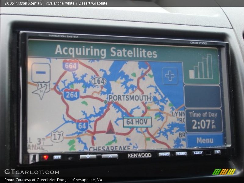 Avalanche White / Desert/Graphite 2005 Nissan Xterra S