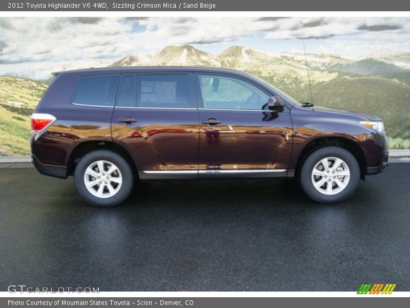  2012 Highlander V6 4WD Sizzling Crimson Mica