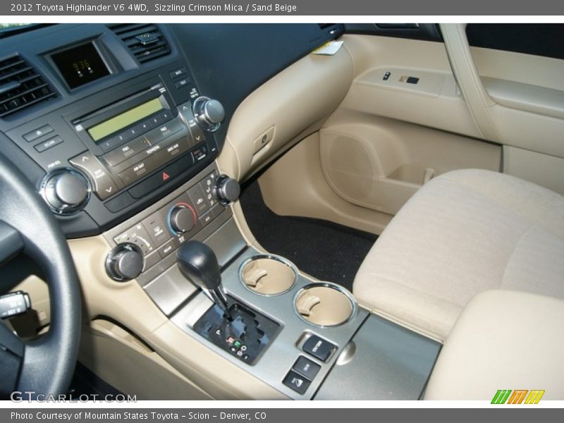 Sizzling Crimson Mica / Sand Beige 2012 Toyota Highlander V6 4WD