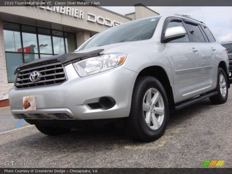 Classic Silver Metallic / Ash 2010 Toyota Highlander V6