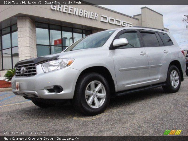 Classic Silver Metallic / Ash 2010 Toyota Highlander V6