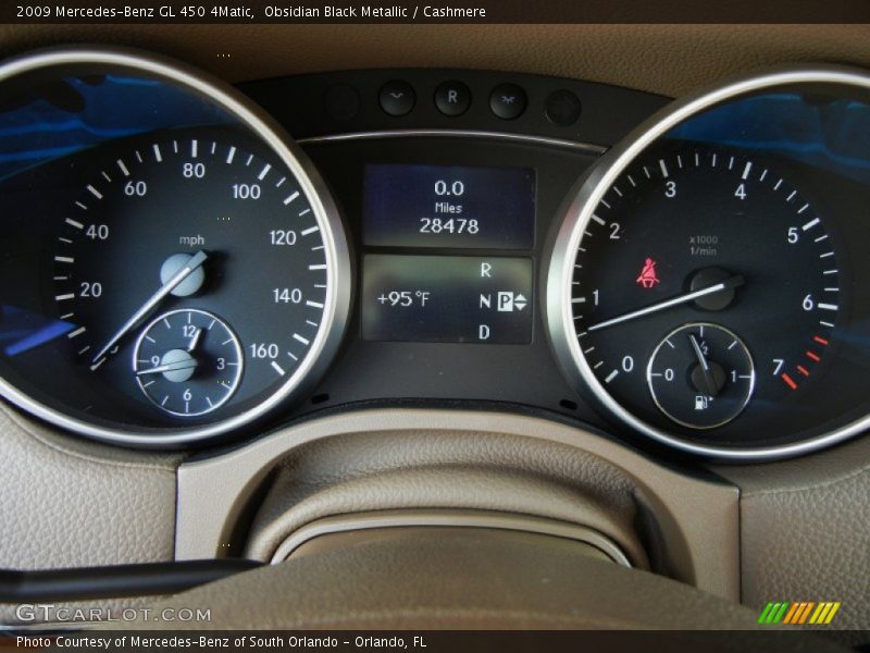 Obsidian Black Metallic / Cashmere 2009 Mercedes-Benz GL 450 4Matic