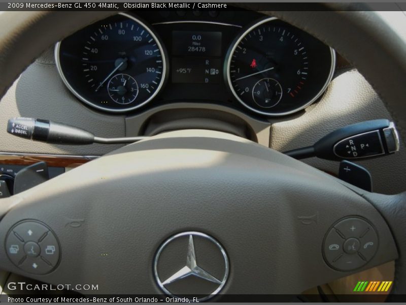 Obsidian Black Metallic / Cashmere 2009 Mercedes-Benz GL 450 4Matic
