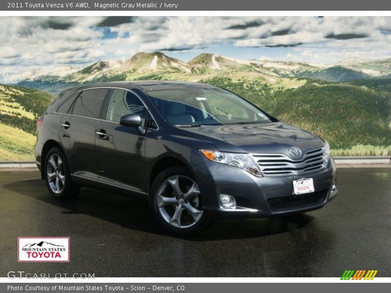Magnetic Gray Metallic / Ivory 2011 Toyota Venza V6 AWD