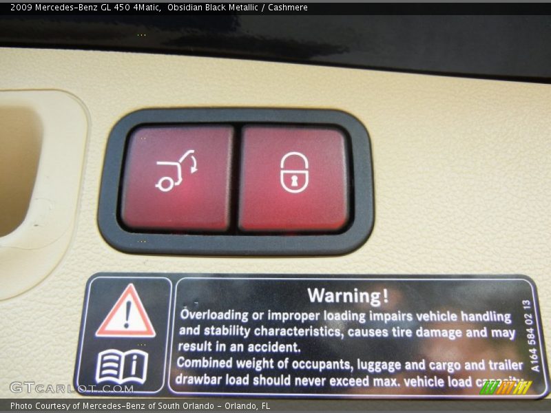 Obsidian Black Metallic / Cashmere 2009 Mercedes-Benz GL 450 4Matic