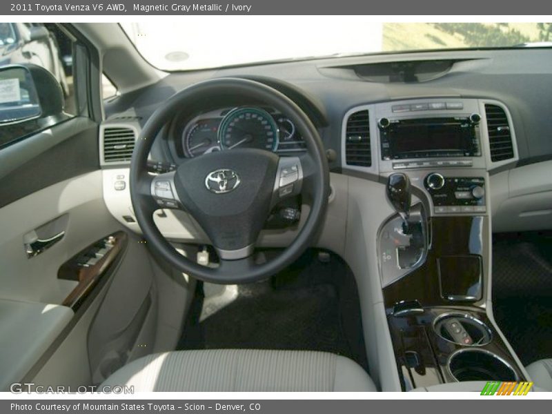 Magnetic Gray Metallic / Ivory 2011 Toyota Venza V6 AWD