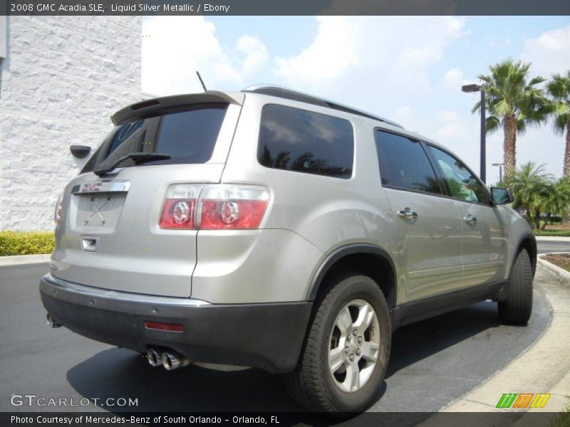 Liquid Silver Metallic / Ebony 2008 GMC Acadia SLE