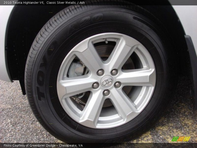 Classic Silver Metallic / Ash 2010 Toyota Highlander V6
