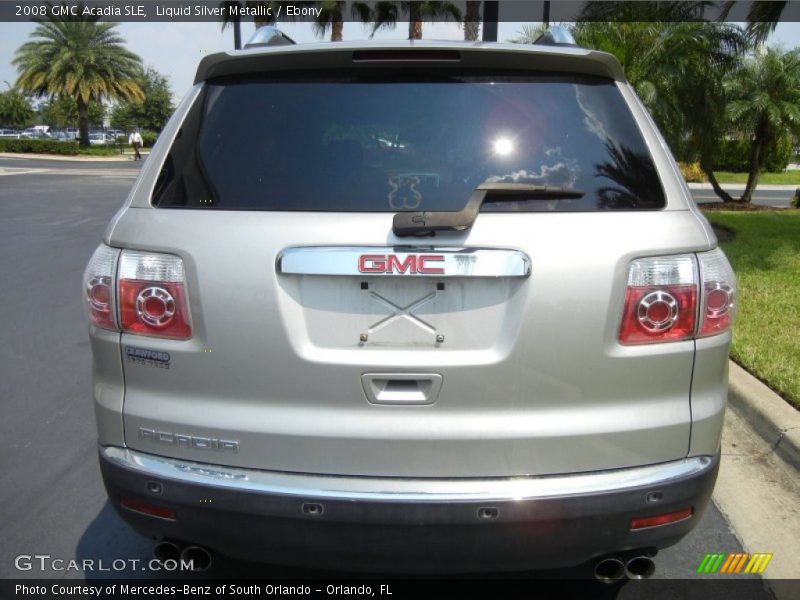 Liquid Silver Metallic / Ebony 2008 GMC Acadia SLE