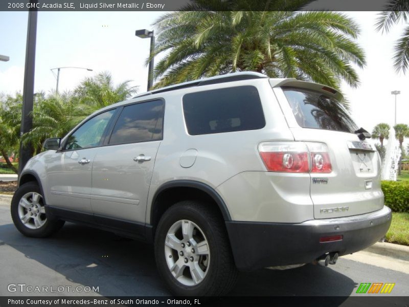 Liquid Silver Metallic / Ebony 2008 GMC Acadia SLE