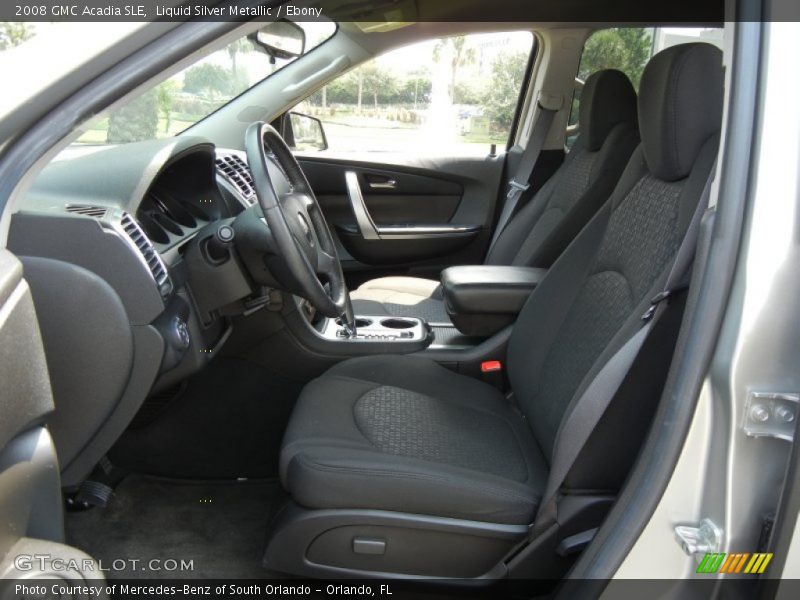 Liquid Silver Metallic / Ebony 2008 GMC Acadia SLE