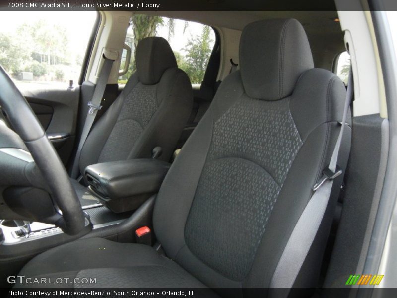 Liquid Silver Metallic / Ebony 2008 GMC Acadia SLE