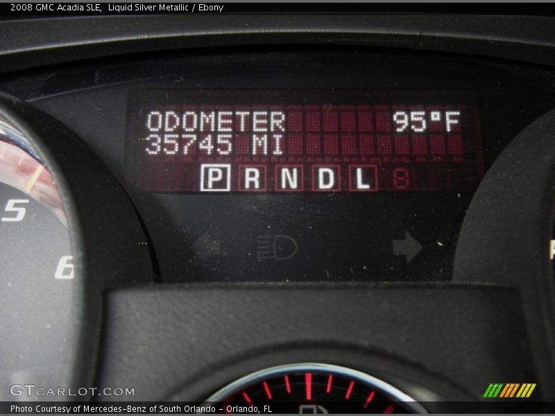 Liquid Silver Metallic / Ebony 2008 GMC Acadia SLE