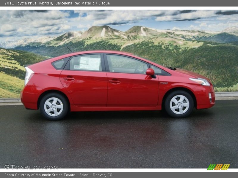 Barcelona Red Metallic / Bisque 2011 Toyota Prius Hybrid II