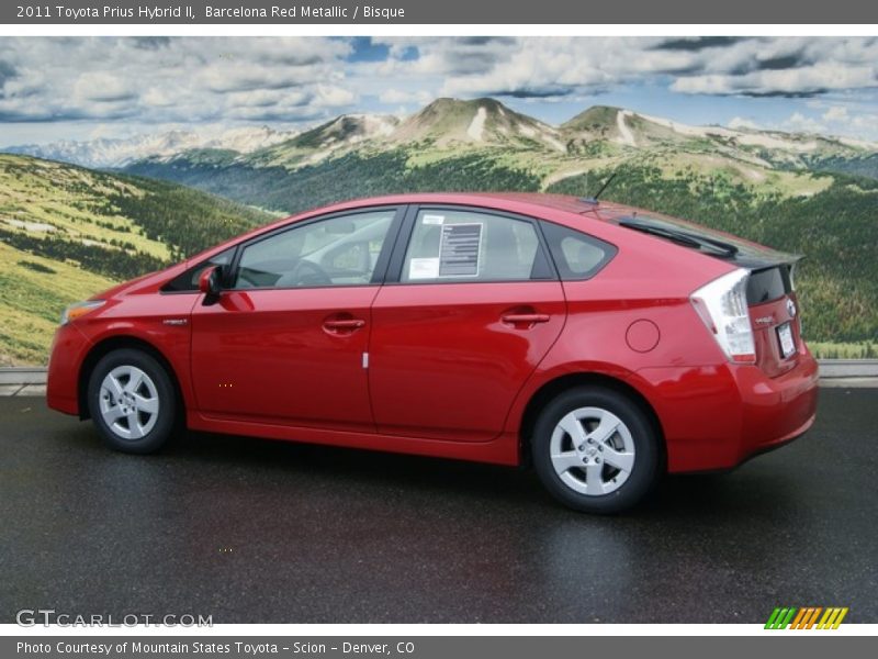 Barcelona Red Metallic / Bisque 2011 Toyota Prius Hybrid II