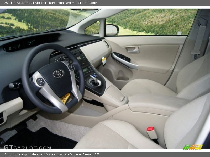 Barcelona Red Metallic / Bisque 2011 Toyota Prius Hybrid II