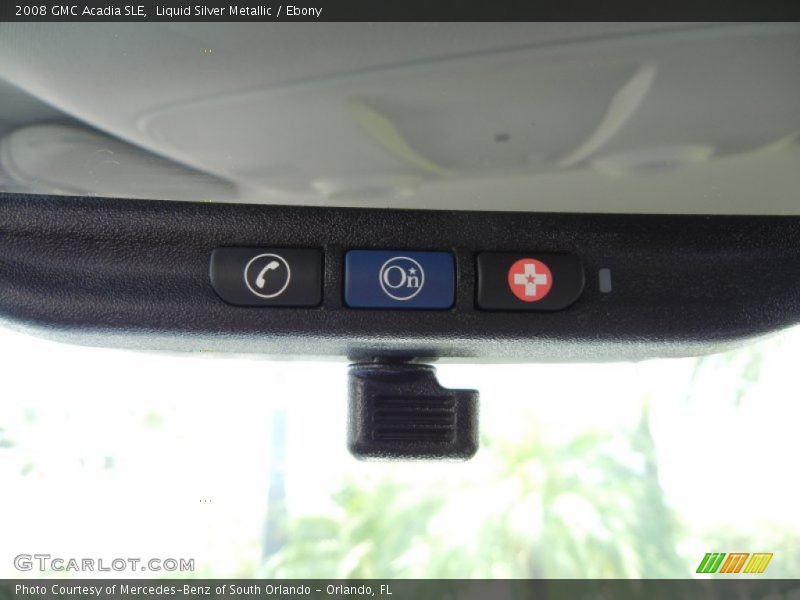 Liquid Silver Metallic / Ebony 2008 GMC Acadia SLE