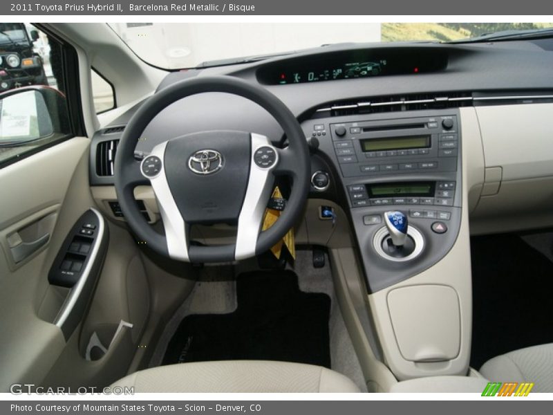 Barcelona Red Metallic / Bisque 2011 Toyota Prius Hybrid II