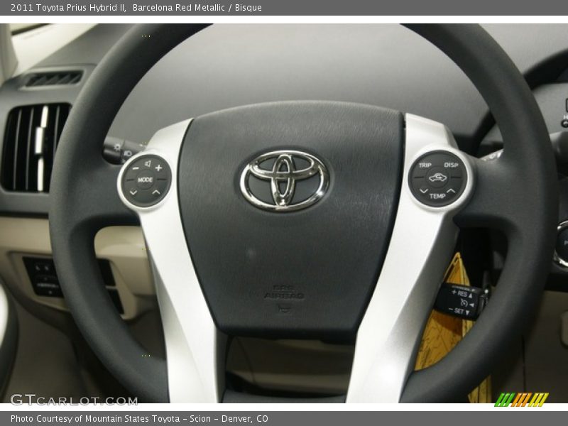 Barcelona Red Metallic / Bisque 2011 Toyota Prius Hybrid II